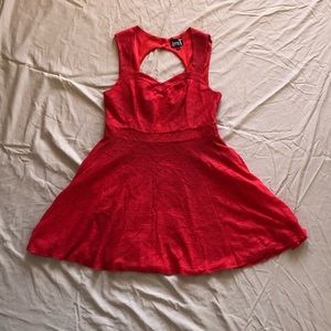 Little Red Dress w/ Sweetheart Neckline